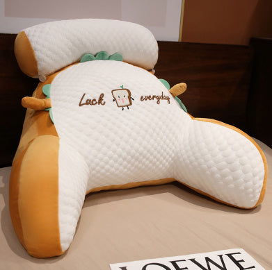 Sofa Fluffy Cushion Luncheon Pillow Triangle Reading Cushion Bedside Soft Large Backrest Lumbar Cushion Office Chair Cushion - FUTURISTIC FLAIR