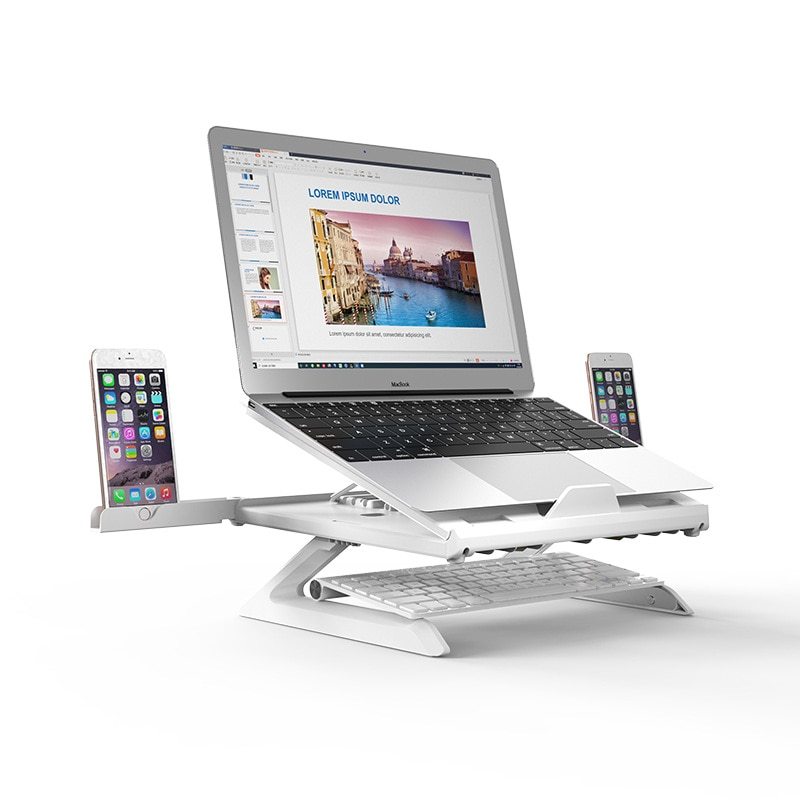 Notebook stand multifunctional folding lifting computer stand - FUTURISTIC FLAIR