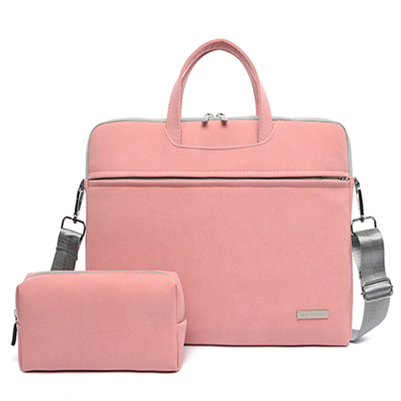 PU Leather Women Laptop Bag Notebook Carrying Case Briefcase For Macbook Air 13.3 14 15.6 Inch Men Handbags Shoulder Mouse Bag - FUTURISTIC FLAIR