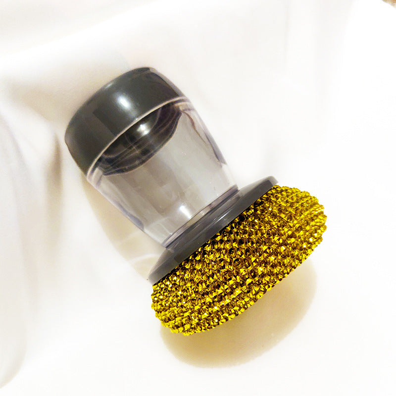 Kitchen Soap Dispensing Palm Brush Cleaner Push-type Brush Kitchen Detergent Tools - FUTURISTIC FLAIR