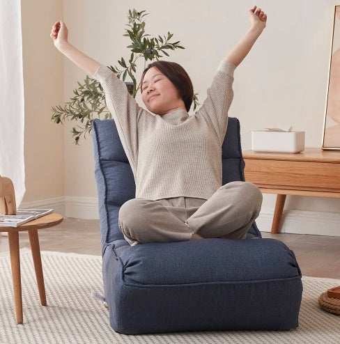 Single Sofa Reclining Chair Japanese Chair Lazy Sofa Tatami Balcony Reclining Chair Leisure Sofa Adjustable Chair - FUTURISTIC FLAIR