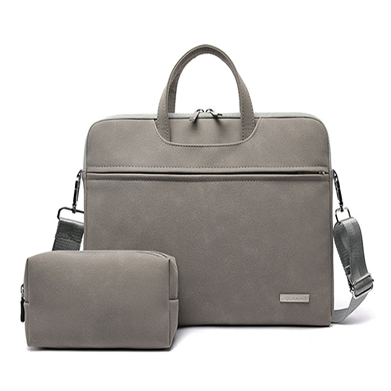 PU Leather Women Laptop Bag Notebook Carrying Case Briefcase For Macbook Air 13.3 14 15.6 Inch Men Handbags Shoulder Mouse Bag - FUTURISTIC FLAIR