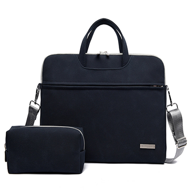 PU Leather Women Laptop Bag Notebook Carrying Case Briefcase For Macbook Air 13.3 14 15.6 Inch Men Handbags Shoulder Mouse Bag - FUTURISTIC FLAIR