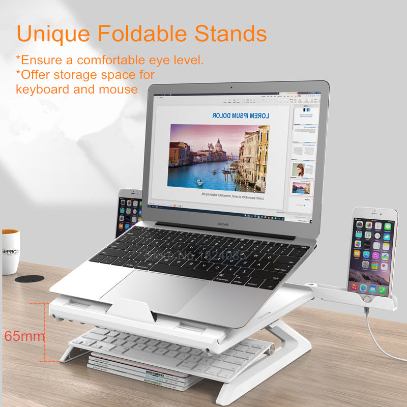 Notebook stand multifunctional folding lifting computer stand - FUTURISTIC FLAIR
