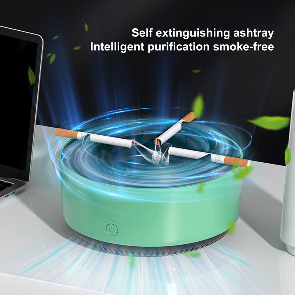 Air Purifier Ashtray Intelligent Electronic Ashtray For Filtering Second-Hand Smoke From Cigarettes Remove Smoking Home Office - FUTURISTIC FLAIR