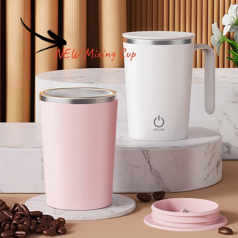 Kitchen Electric Mixing Cup Stirring Coffee Cup Automatic Mixing Mugs Cup Lazy Rotating Magnetic Water Cup - FUTURISTIC FLAIR