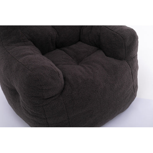Soft Teddy Tufted Foam Bean Bag Chair - FUTURISTIC FLAIR
