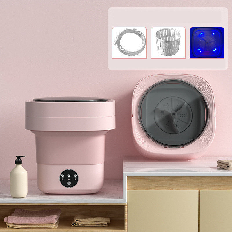 Mini Foldable Washing Machine Portable Mini Socks Underwear Panties Washing Machine Big Capacity 3 Models With Spinning Dry Gadgets - FUTURISTIC FLAIR