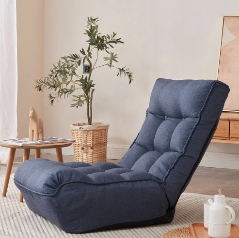 Single Sofa Reclining Chair Japanese Chair Lazy Sofa Tatami Balcony Reclining Chair Leisure Sofa Adjustable Chair - FUTURISTIC FLAIR