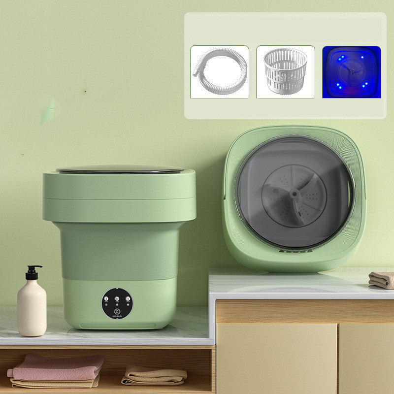 Mini Foldable Washing Machine Portable Mini Socks Underwear Panties Washing Machine Big Capacity 3 Models With Spinning Dry Gadgets - FUTURISTIC FLAIR