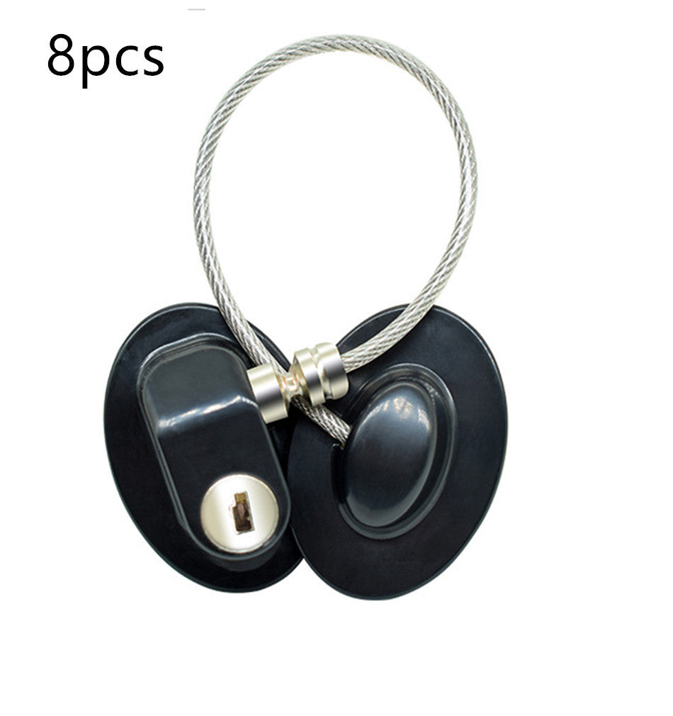 Window Security Chain Lock Window Cable Lock Restrictor Multifunctional Window Lock Door Security Guard for Baby Safety 1Pcs - FUTURISTIC FLAIR 
