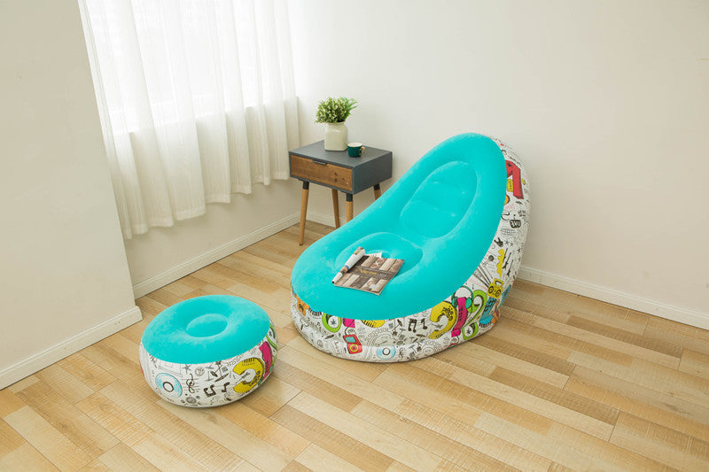 Lazy Bean Bag with Inflatable Folding Sofa - FUTURISTIC FLAIR 