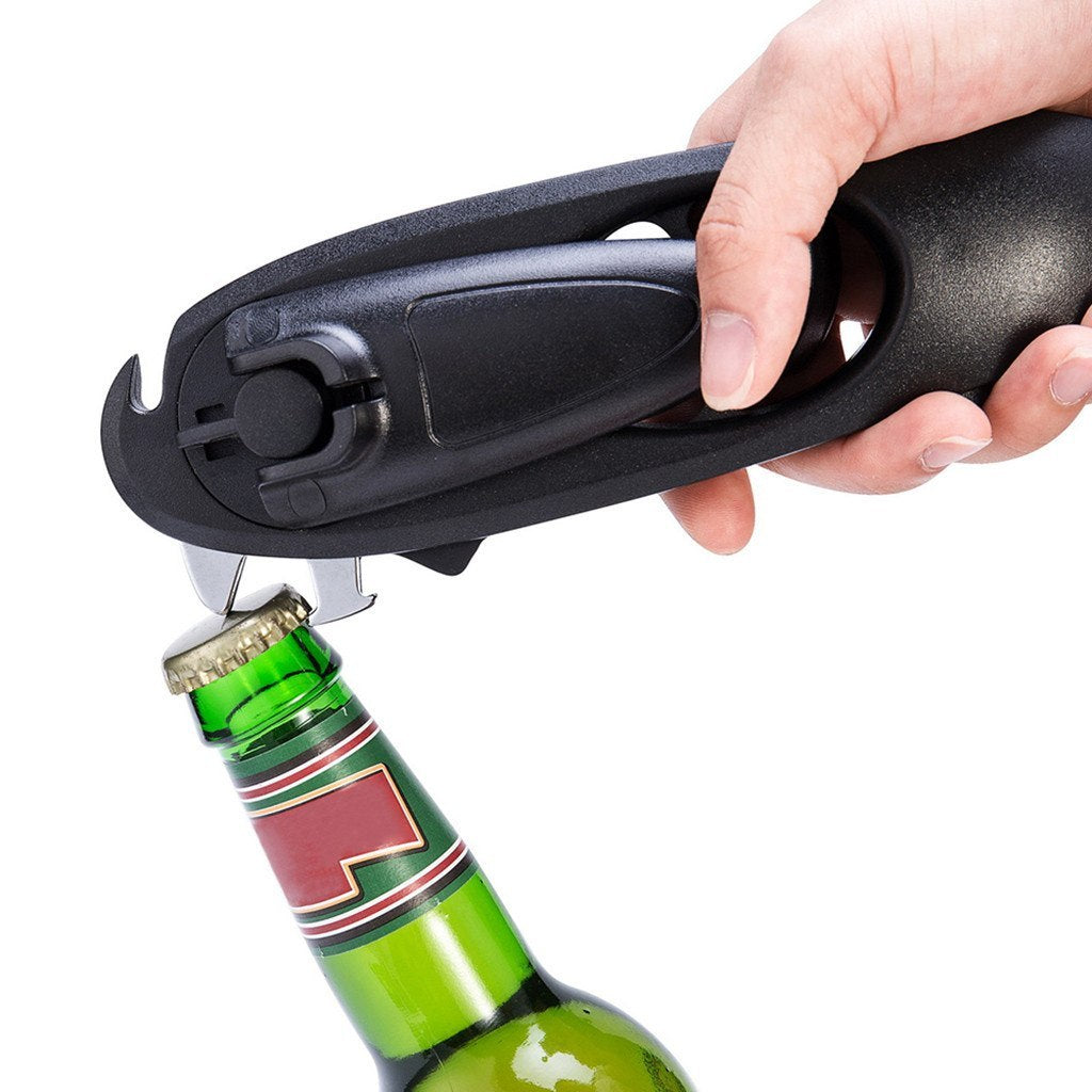 Multifunction Can Opener 8 In 1 Manual Kitchen Tool Bottle Jar Portable Gadget Bottle Opener Beer Opener Gadget - FUTURISTIC FLAIR 