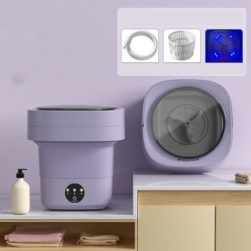 Mini Foldable Washing Machine Portable Mini Socks Underwear Panties Washing Machine Big Capacity 3 Models With Spinning Dry Gadgets - FUTURISTIC FLAIR 