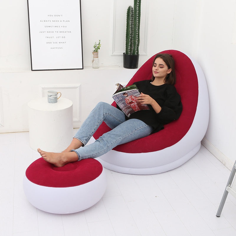 Lazy Bean Bag with Inflatable Folding Sofa - FUTURISTIC FLAIR 