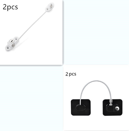 Window Security Chain Lock Window Cable Lock Restrictor Multifunctional Window Lock Door Security Guard for Baby Safety 1Pcs - FUTURISTIC FLAIR 