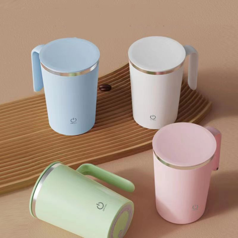 Kitchen Electric Mixing Cup Stirring Coffee Cup Automatic Mixing Mugs Cup Lazy Rotating Magnetic Water Cup - FUTURISTIC FLAIR 