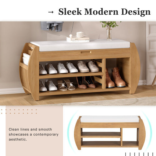 Retro Multifunctional Storage Bench - FUTURISTIC FLAIR 
