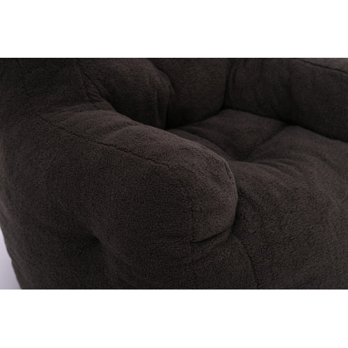 Soft Teddy Tufted Foam Bean Bag Chair - FUTURISTIC FLAIR 