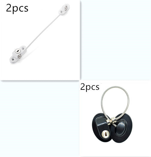 Window Security Chain Lock Window Cable Lock Restrictor Multifunctional Window Lock Door Security Guard for Baby Safety 1Pcs - FUTURISTIC FLAIR 