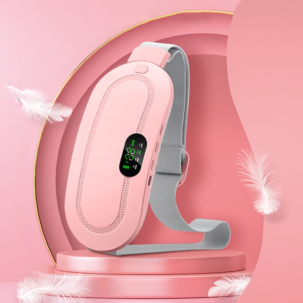 Menstrual Heating Pad Smart Warm Belt Relief Waist Pain Cramps Vibrating Abdominal Massager Electric Waist Belt Device - FUTURISTIC FLAIR 