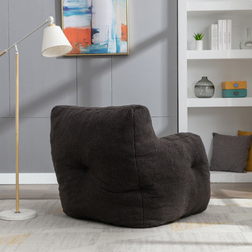 Soft Teddy Tufted Foam Bean Bag Chair - FUTURISTIC FLAIR 