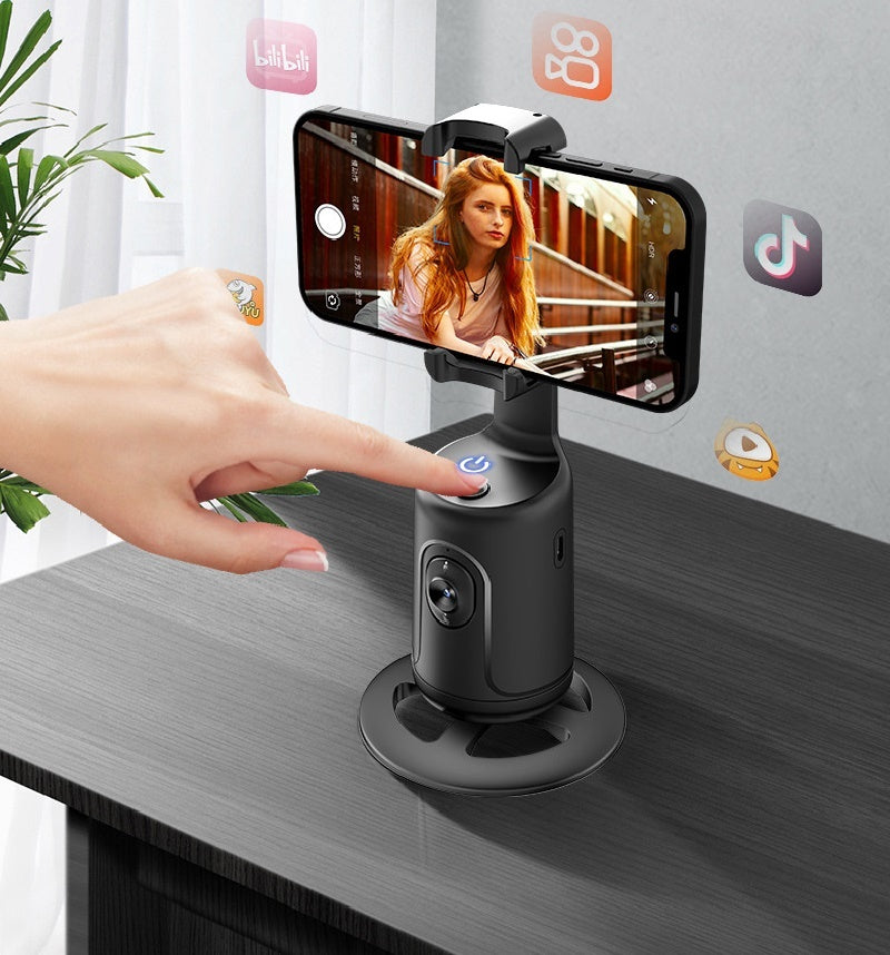 360 Auto Face Tracking Gimbal AI Smart Gimbal Face Tracking Auto Phone Holder For Smartphone Video Vlog Live Stabilizer Tripod - FUTURISTIC FLAIR 