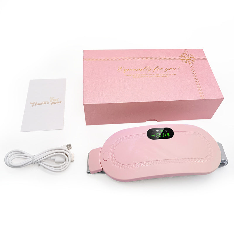 Menstrual Heating Pad Smart Warm Belt Relief Waist Pain Cramps Vibrating Abdominal Massager Electric Waist Belt Device - FUTURISTIC FLAIR 
