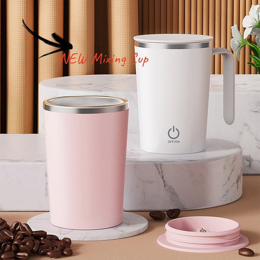 Kitchen Electric Mixing Cup Stirring Coffee Cup Automatic Mixing Mugs Cup Lazy Rotating Magnetic Water Cup - FUTURISTIC FLAIR 