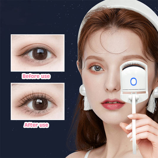 Heated Eyelash Curler Electric Temperature Control Mini Eyelash Curler Electric Portable Charging - FUTURISTIC FLAIR 