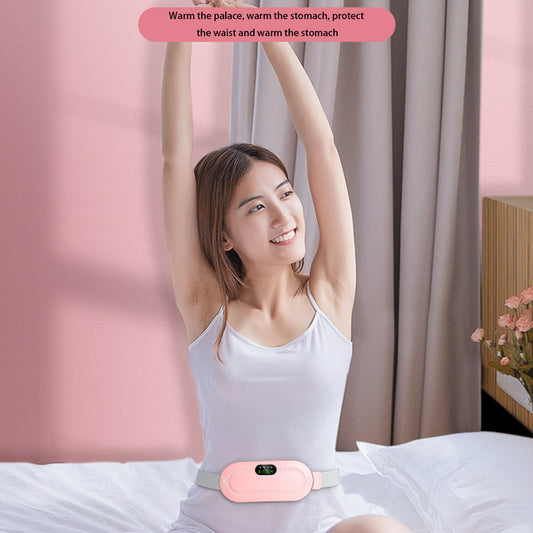 Menstrual Heating Pad Smart Warm Belt Relief Waist Pain Cramps Vibrating Abdominal Massager Electric Waist Belt Device - FUTURISTIC FLAIR 